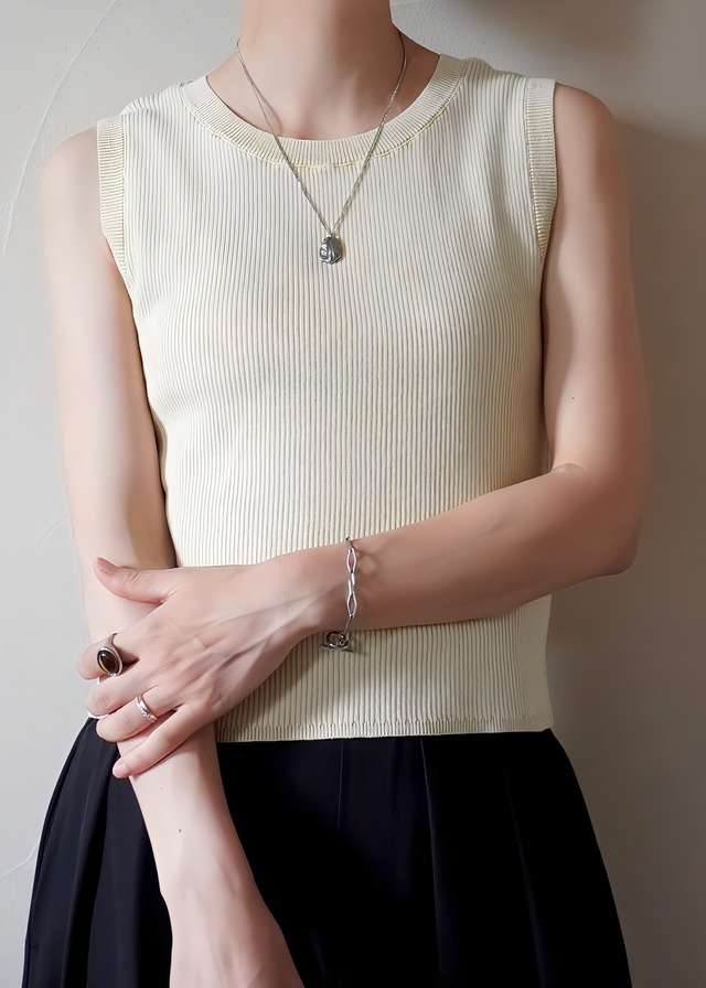 SALE !ストーンウオッシュ　ノースリーブ