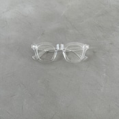 wide frame sunglasses/clear