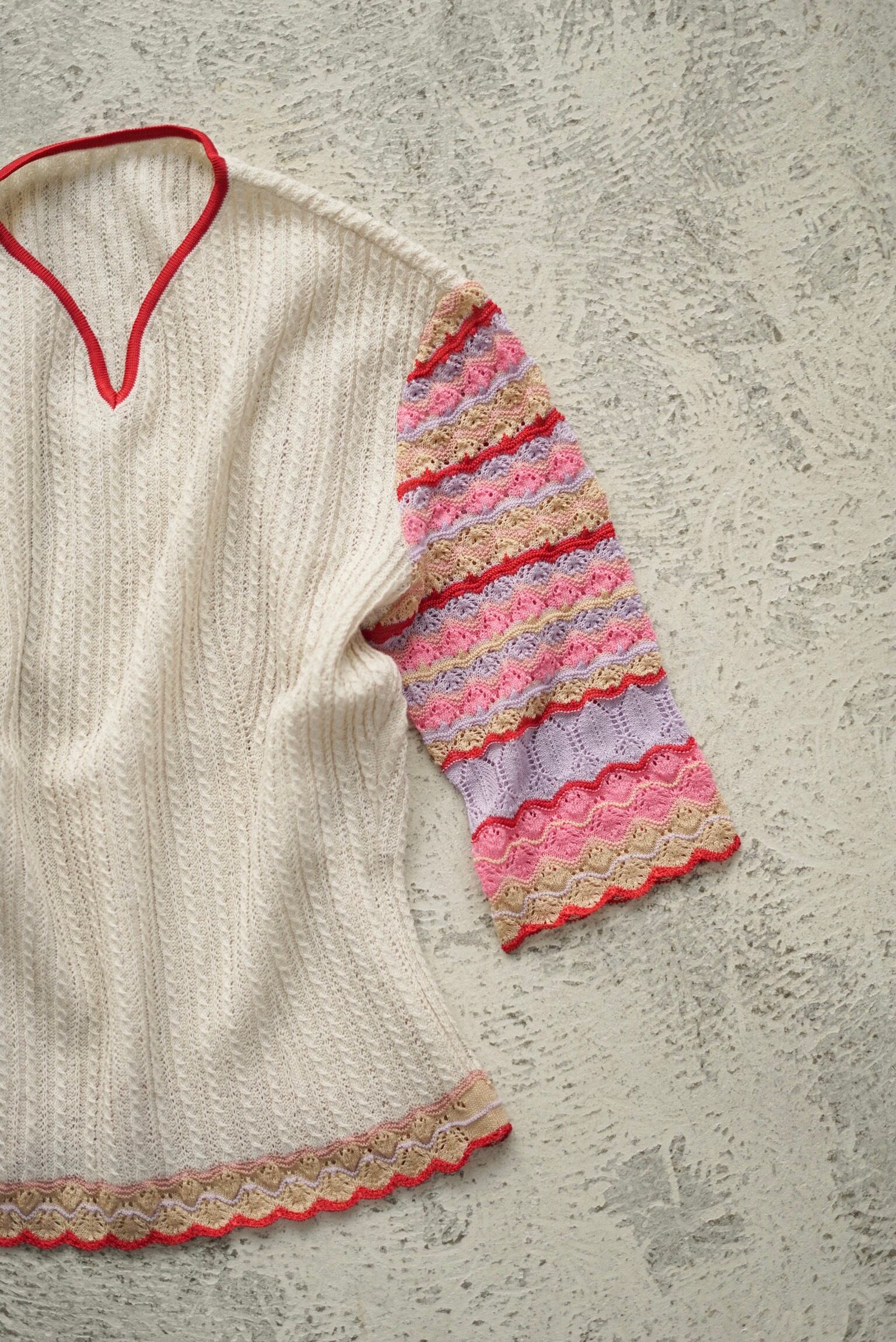 オイルペイント mame kurokouchi Multi-Pattern Knitted | metodoicm