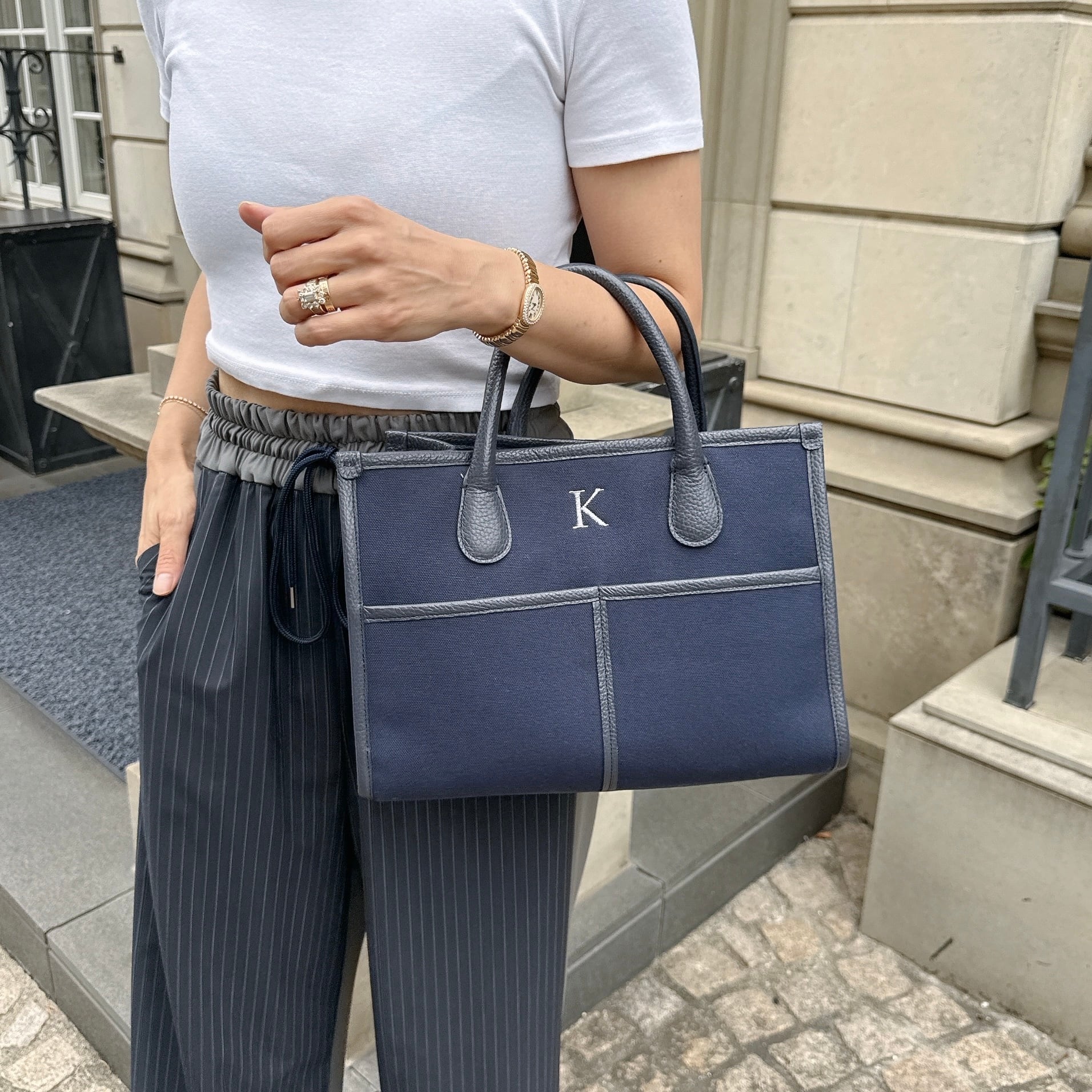 Buddy. canvas bag medium【NVY】 | NapA