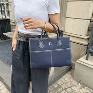 Buddy. canvas bag medium【NVY】