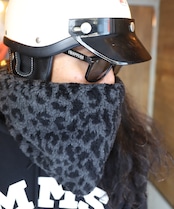 ROBIN NECK WARMER デニムBK&ブラックレオパード