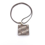 BALENCIAGA バレンシアガ BBモノグラム AirPodsケース PVCレザー 6.6×6.5×3.0cm ブラウン