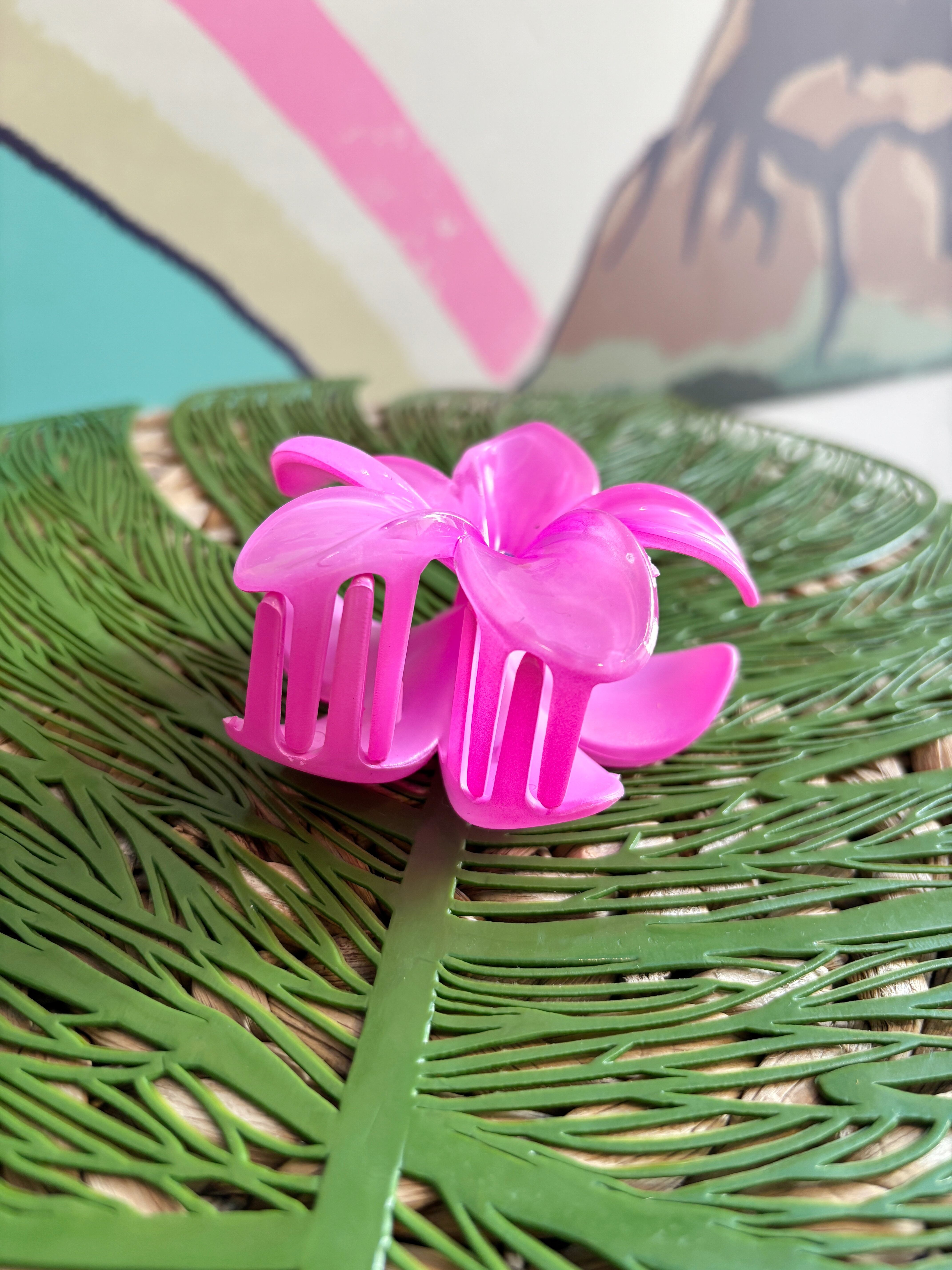 プルメリアヘアクリップ フラレッスンにも！ ハワイ好きのあなたに