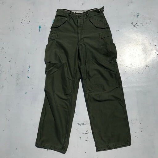 60's U.S.ARMY M-51 フィールドパンツ 後期 カーゴパンツ カーキ OD 米軍 LONG SMALL 美品 RAPID ミリタリー  希少 ヴィンテージ | agito vintage powered by BASE