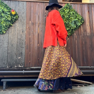 シルク巻きスカート1202