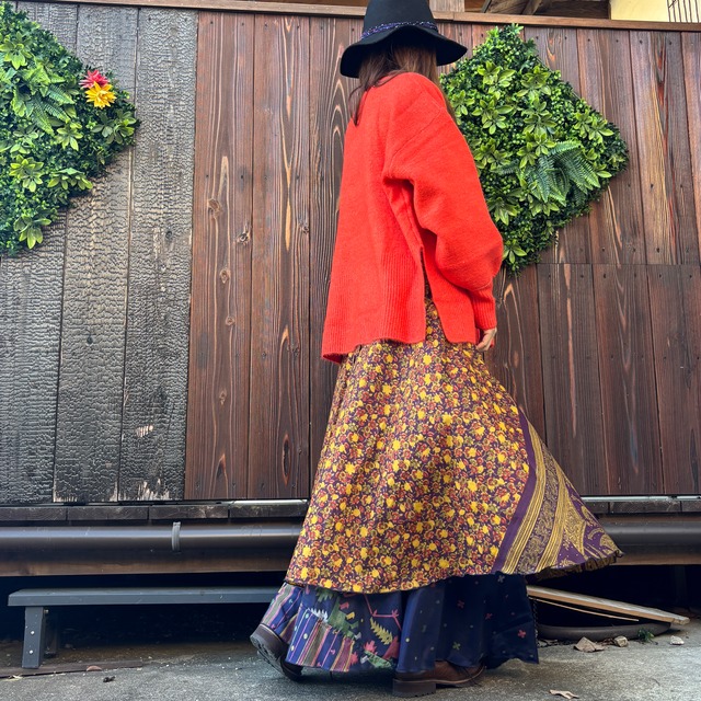 シルク巻きスカート1202