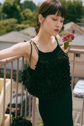 Thick Velvet Loop Monster Cami Hand Knit