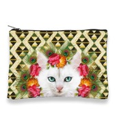 PC2_Nouchka | 白猫 ポーチ Pouch ポーチ 大きめ 可愛い 日本製