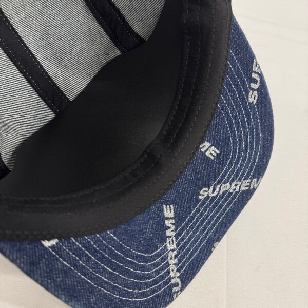 Supreme/シュプリーム【17SS】Logo Denim Camp Cap/ロゴ デニム
