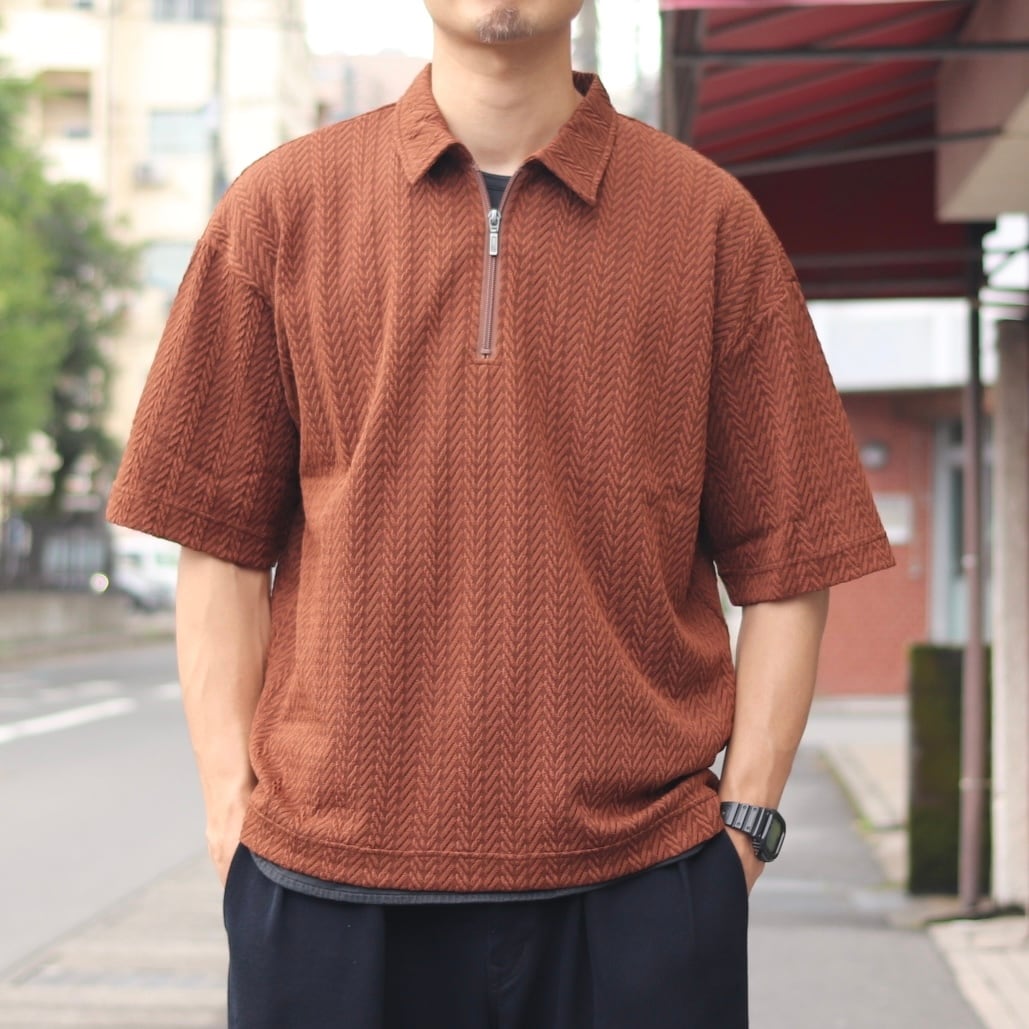 Golfickersセガサミーカップ限定　ハーフジップ・ワイド ポロシャツXL mesh half zip polo shirt ハーフジップ ポロシャツ | BRIDGE kagoshima