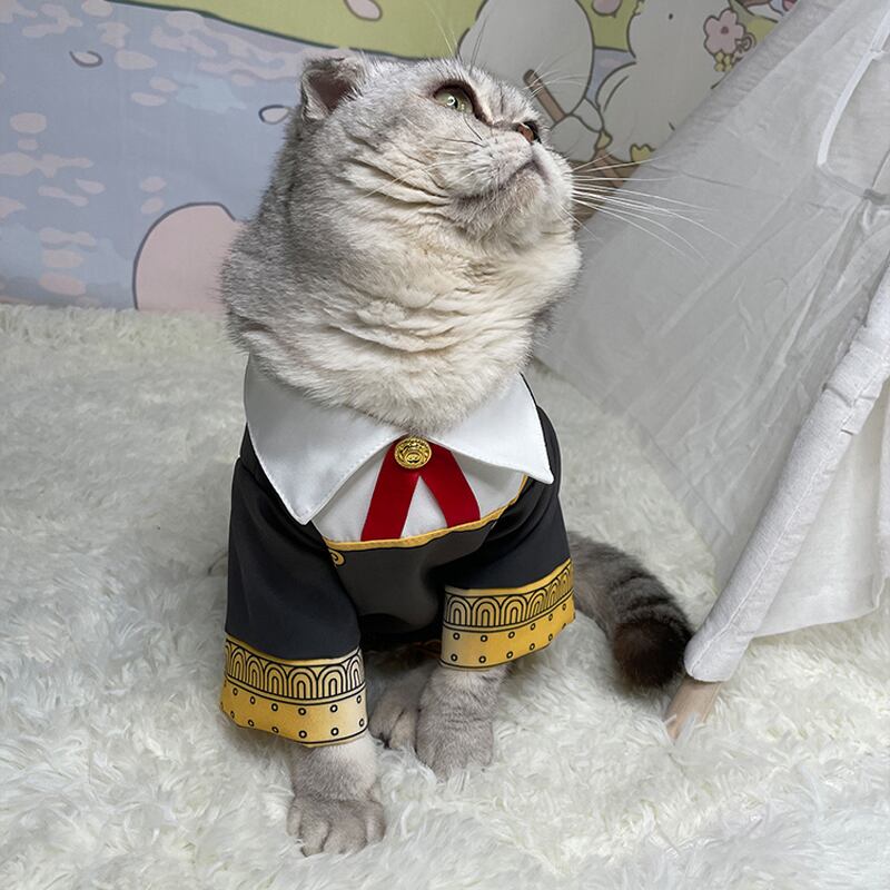 ねこページ ファミクラ衣装 ペット用 コスプレ衣装 猫服 犬服 SPY×FAMILY スパイファミリー 風
