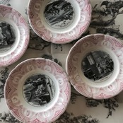 1875s~ Sarreguemines 聖人と聖人と聖人たちのプレートc サルグミンヌ