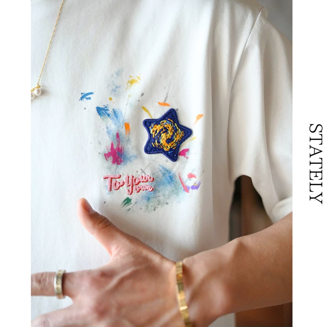 Star Splash Tee/2color_T283・画像2