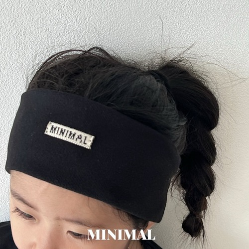MINIMAL［取寄］cotton logo hairband 25winter