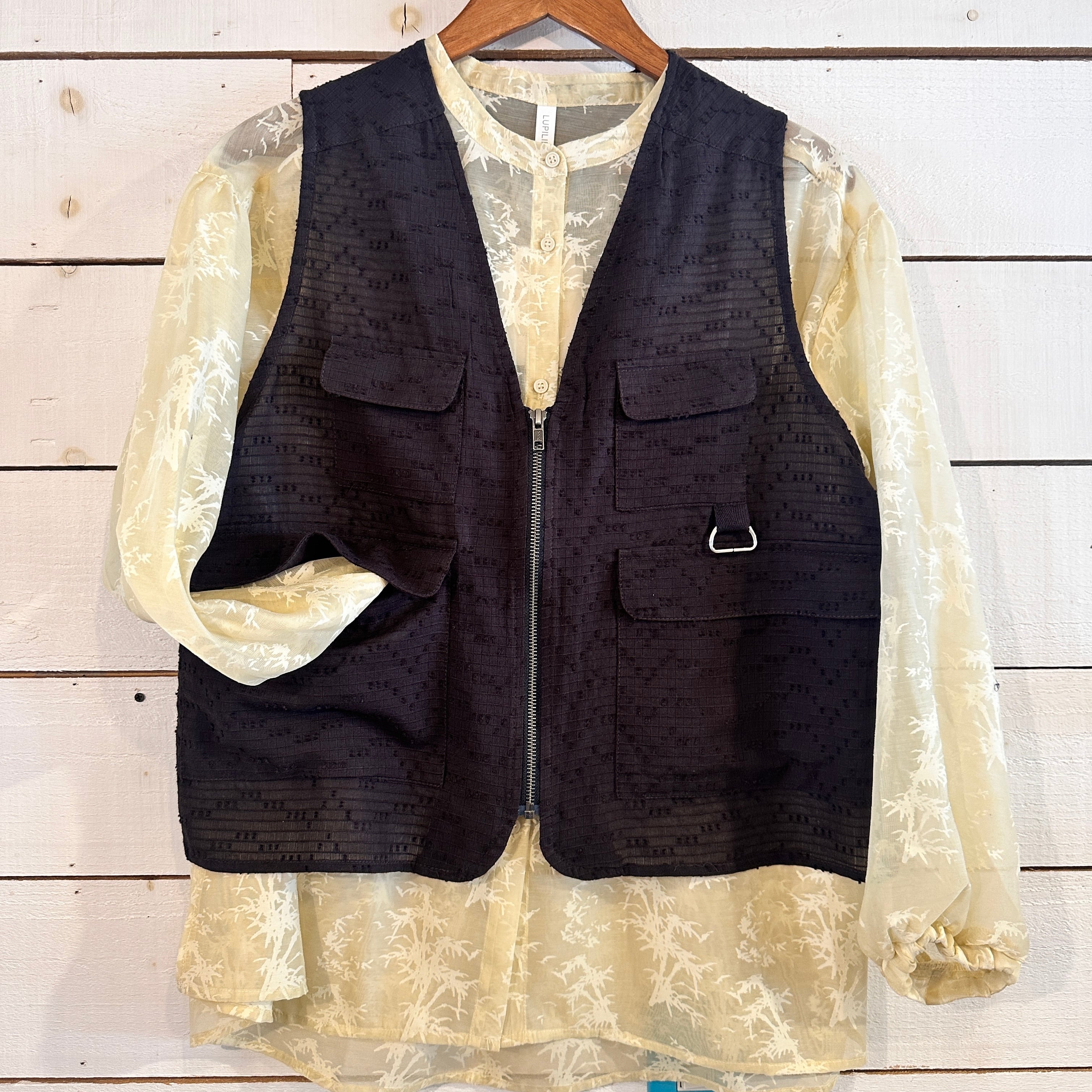 『People's』0921  シアードビーベスト　多機能ベスト　フリーサイズ