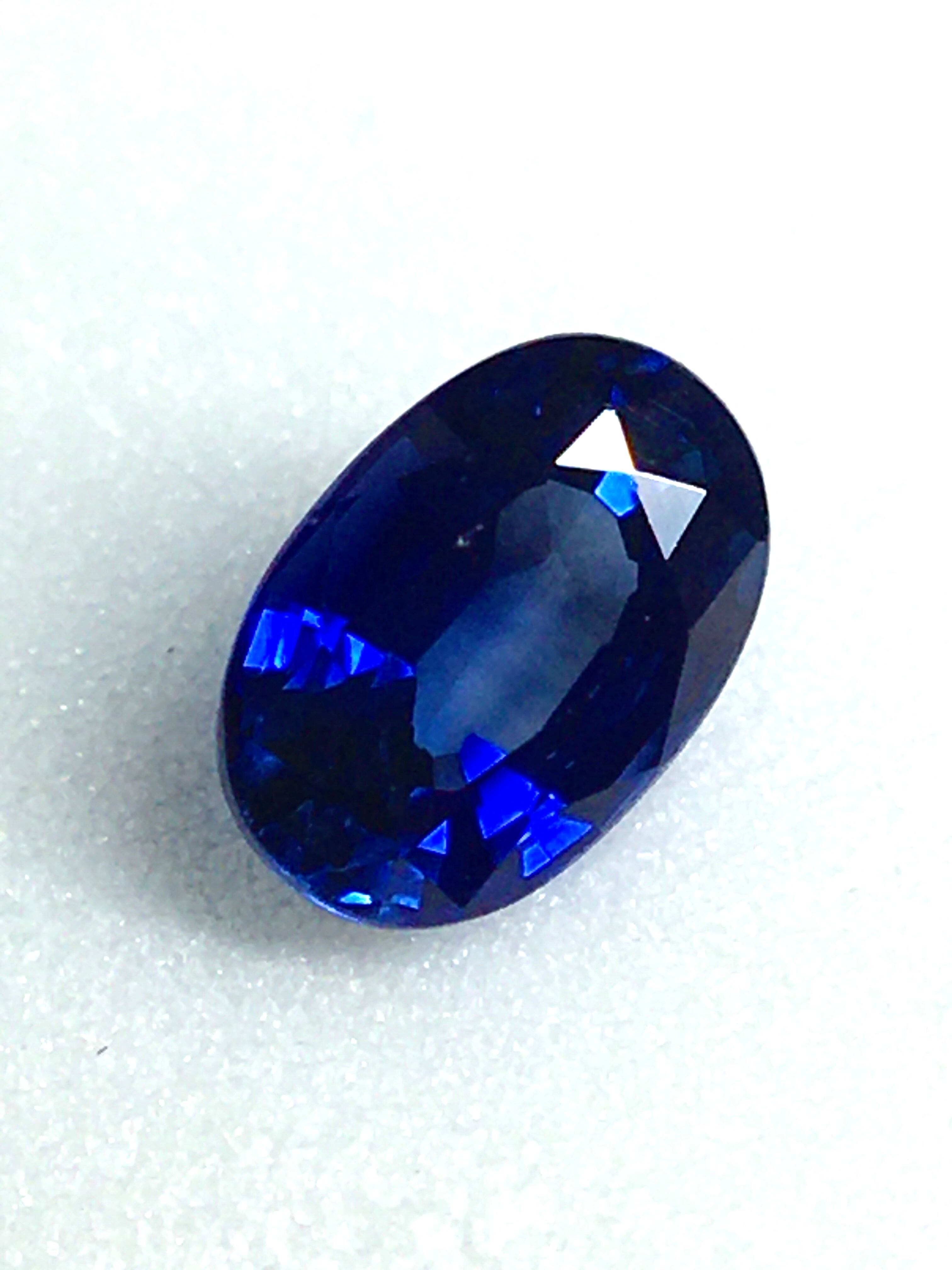 (R0904-1)『スリランカ産』天然ブルーサファイア　ルース　0.886ct