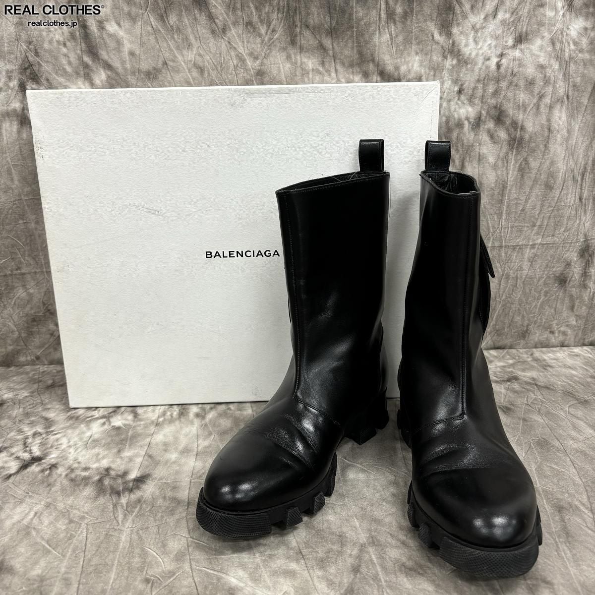 【美品】BALENCIAGA バレンシアガ　サイドジップブーツ　43 【定価120000円】 美品】BALENCIAGA バレンシアガ サイドジップブーツ 43 【定価120000円】