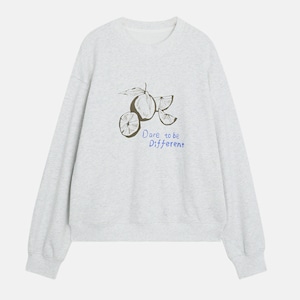 print crew neck sweatshirt J00106