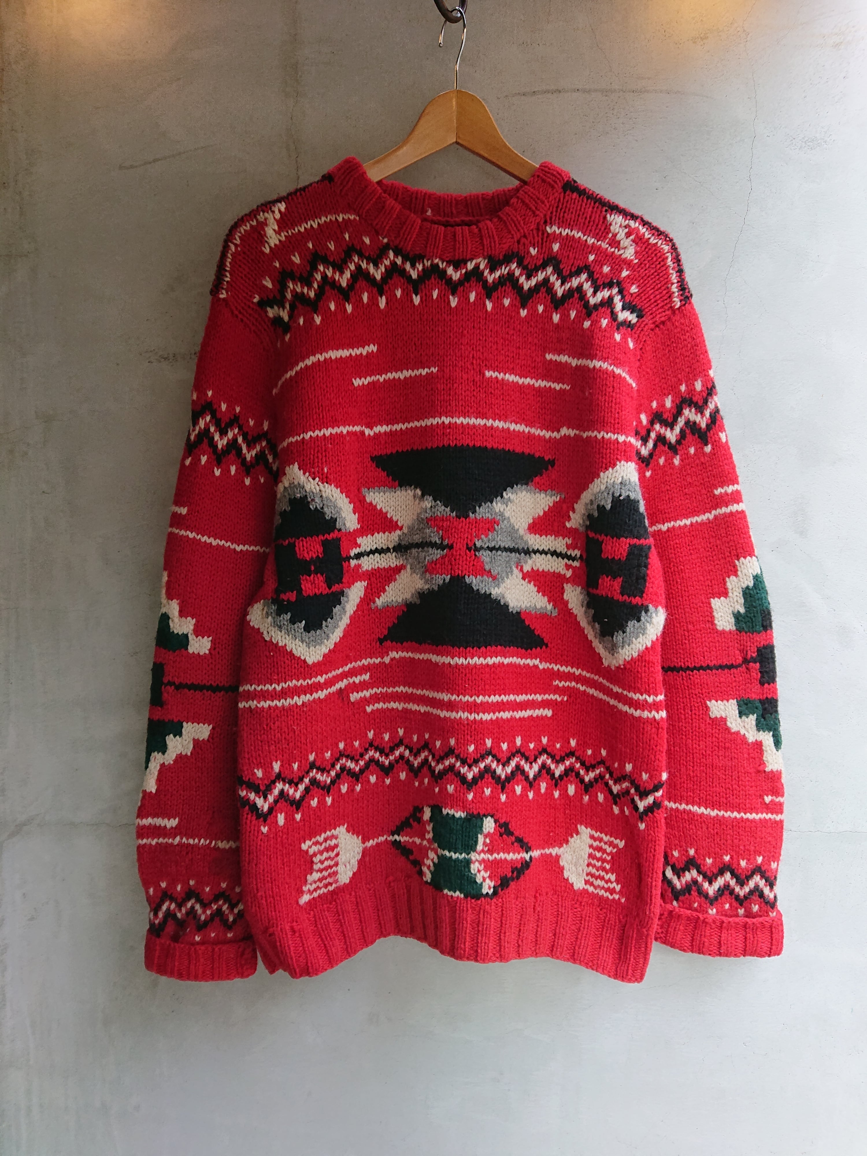 1990s Ralph Lauren NATIVE PATTERN SWEATER