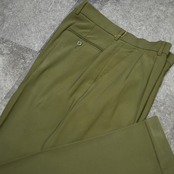 NEW・GEN  drape silhouette wide 2tuck slacks khaki