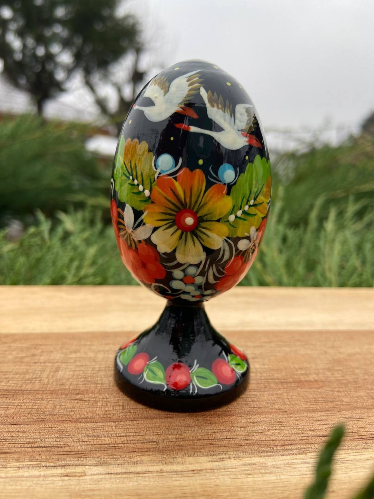 プィサンカ・土台付き（イースター・エッグ）9cm（ホメンコ作） - 1