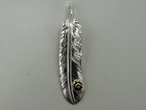 新品　金メタル付特大フェザー左　現行11.01g