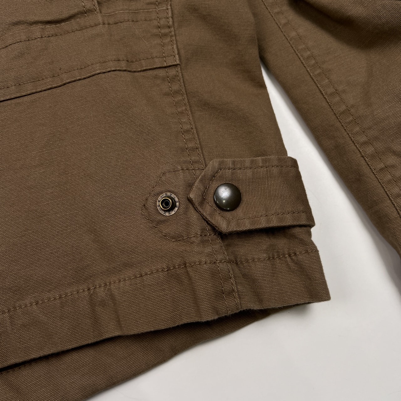 VAN JAC ヴァンヂャケット ワッペン付き ワーク ジャケット カバーオール サイズ M /ブラウンベージュ系/メンズ/襟コーデュロイ