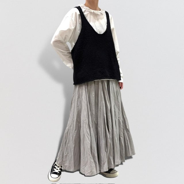 mizuiro ind リリーヤーンベスト ビスチェ グレー 楽天市場】mizuiro ind [ミズイロ インド] Lily-yarn vest [3-220118