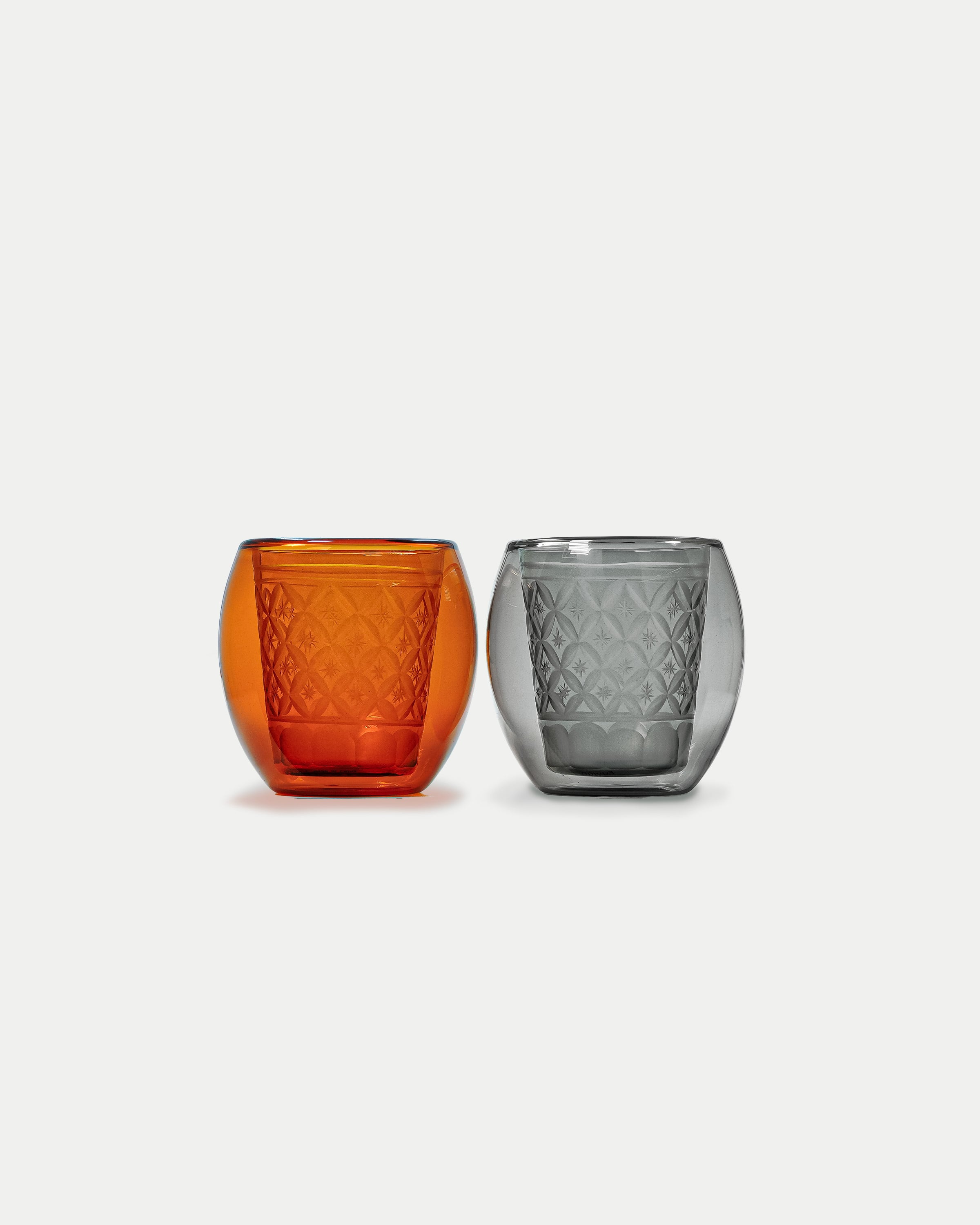 KIRIKO × DOUBLE WALL GLASS “ Fuwan ” / KOHAKU・KOKUYOU | goyemon