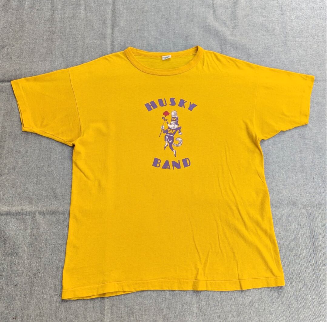 80s champion husky marching band print tee 小岩店