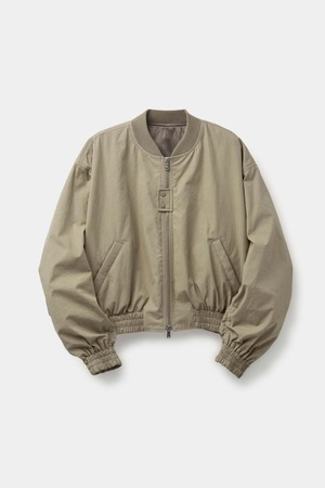 [COOR][WOMEN] Peached Cotton Crop Bomber (Khaki Beige) 正規品 韓国ブランド 韓国通販 韓国代行 韓国ファッション クール クーア クアー 日本 店舗