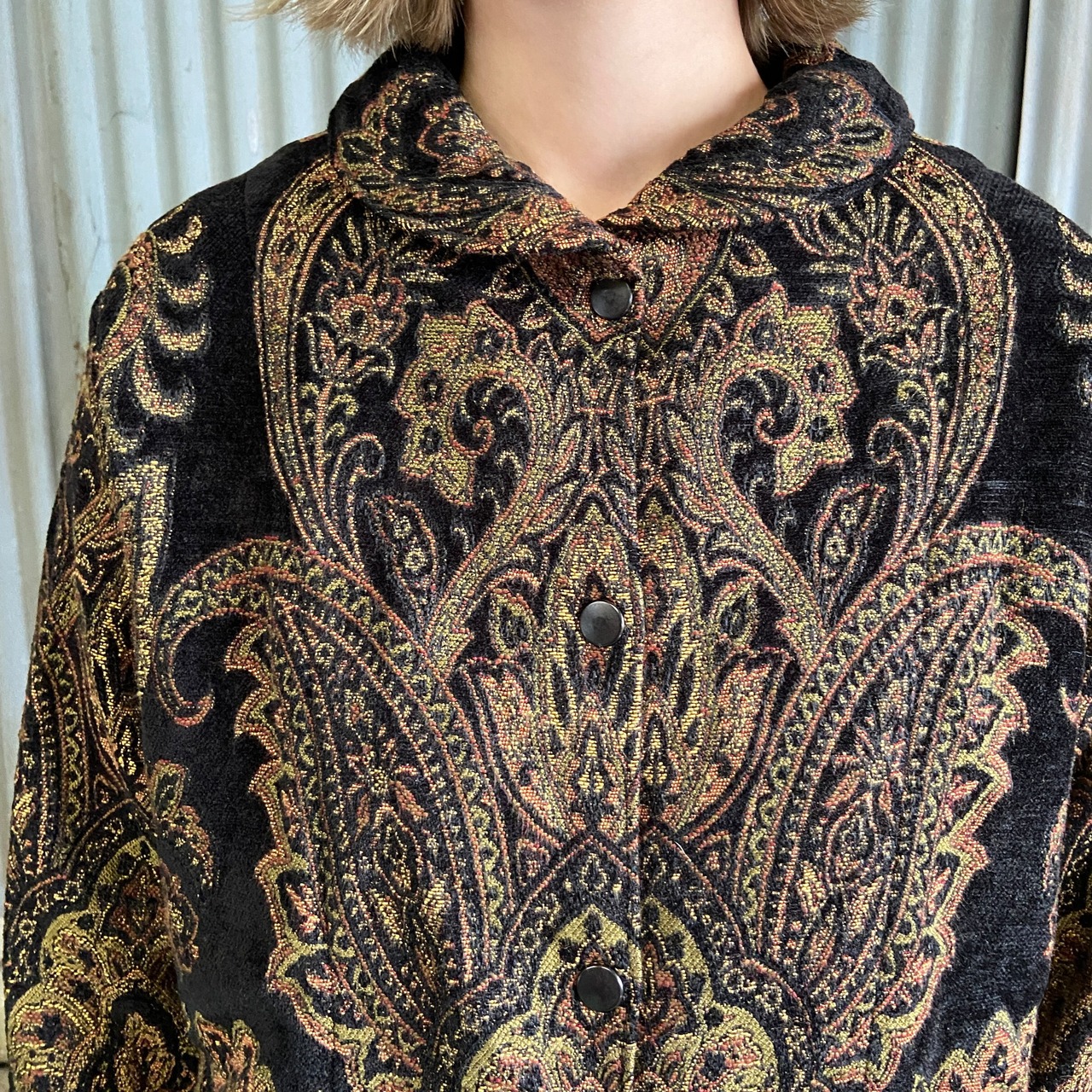 CRAFTED with love ジャガード デザイン ジャケット レディースM 古着 