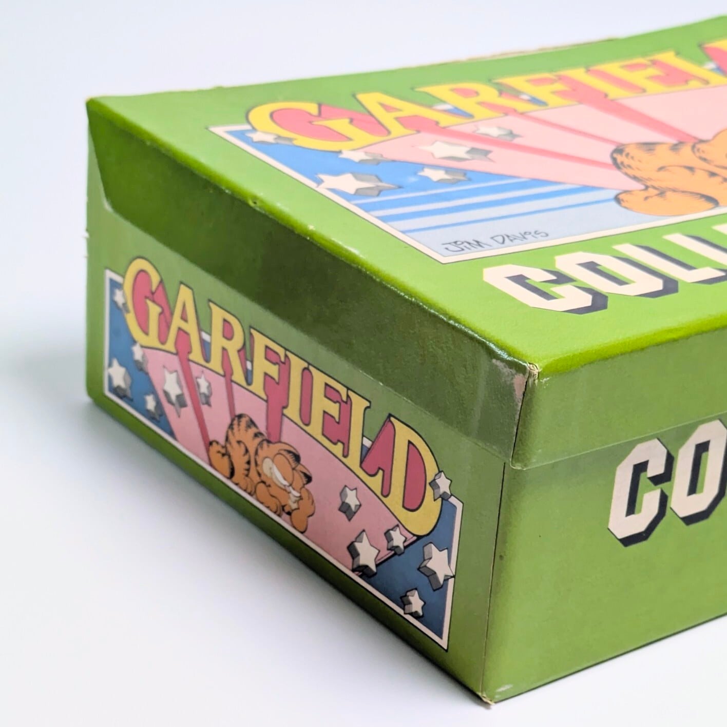☆ VINTAGE 1980年代初期 ☆【 Garfield ( ガーフィールド ) 】『 GARFIELD COLLECTABLES 』 収納箱 / ディスプレイボックス / お道具箱 / ステーショナリー 〚アメリカン雑貨 アメトイ〛