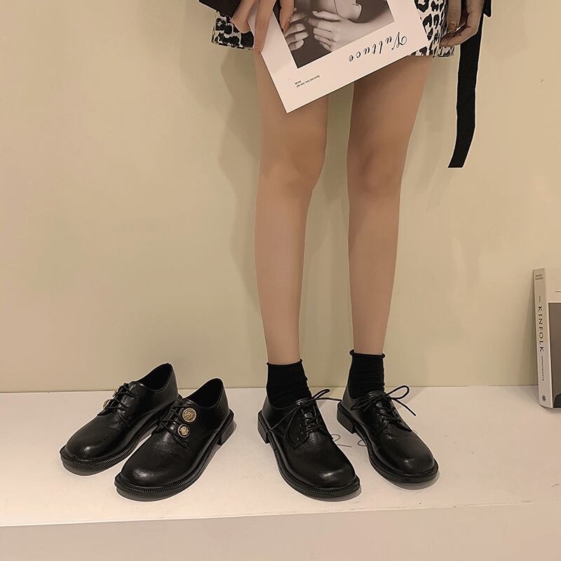 レザーレディースレッドカジュアルブラックシングル 靴 シューズ フェイクシューズ79410292225