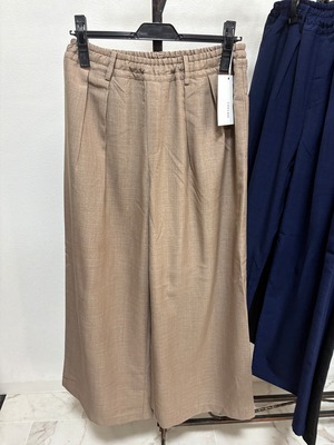 【レルビエ】リネンライクワイドパンツ　52318-2