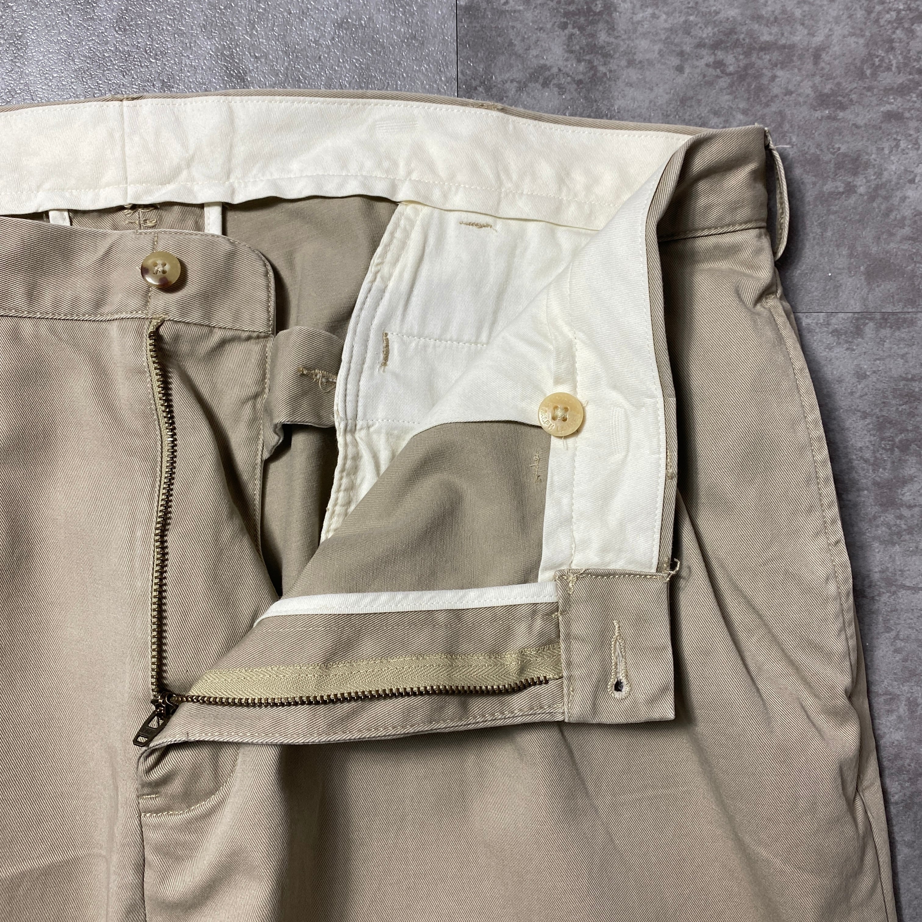 RALPH LAUREN プリントパンツ チノパン ベージュ 総柄 ポニー Polo