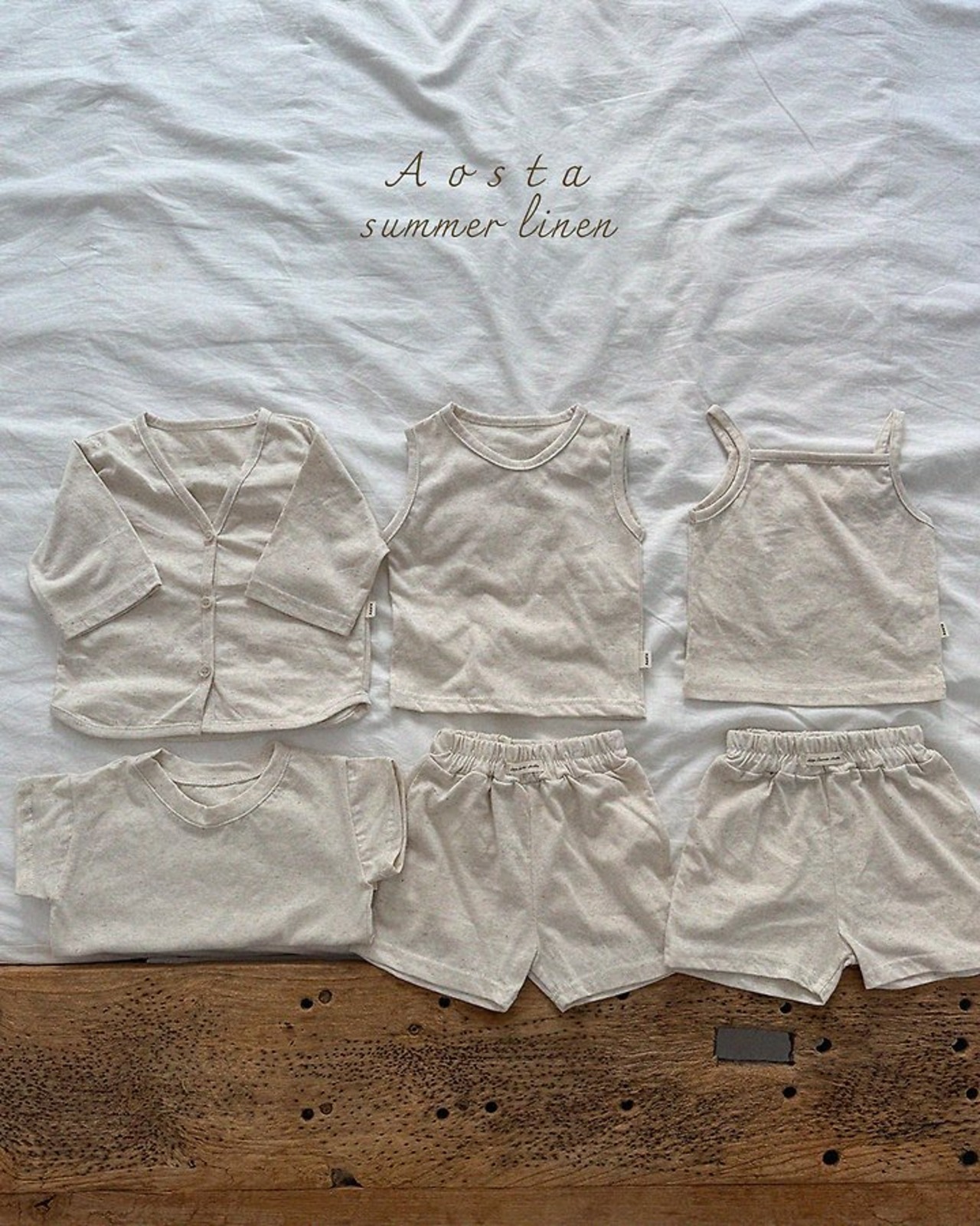 [Aosta] Linen Strap Sleeveless / [아오스타] 린넨끈나시