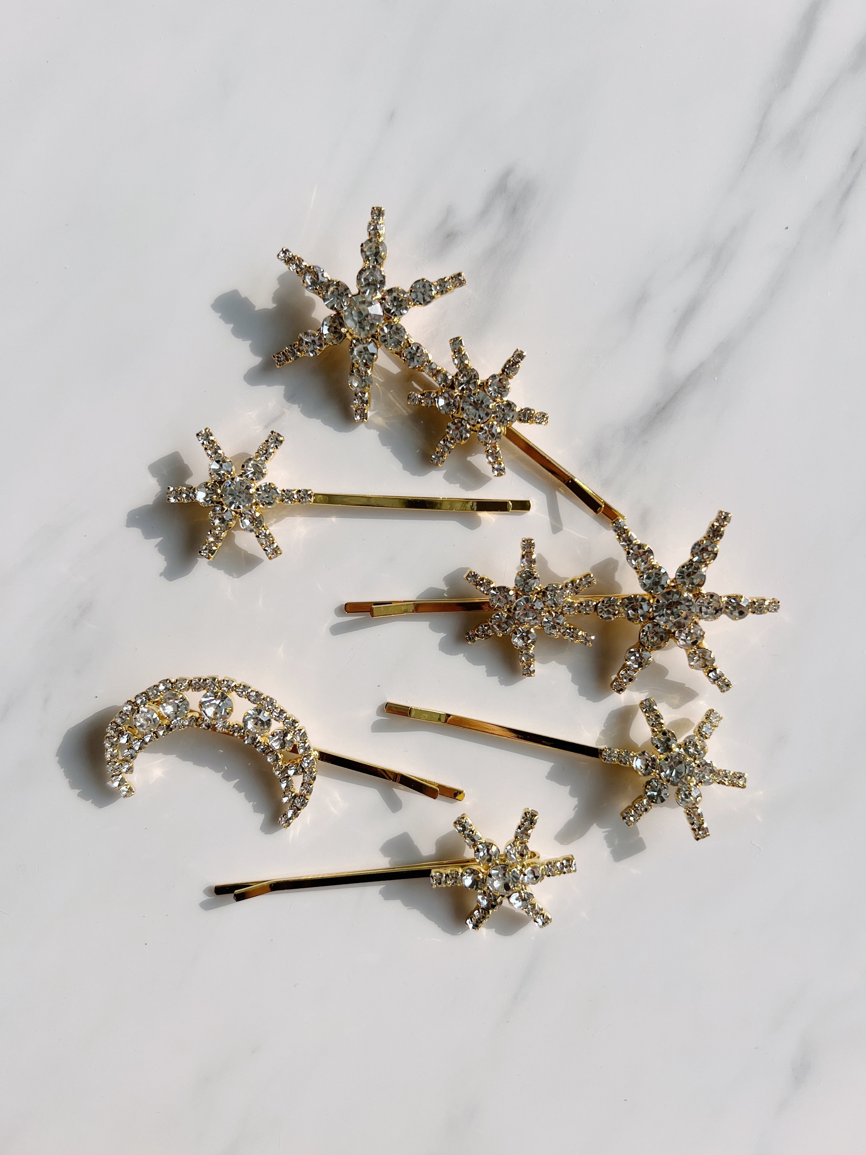 H-107 Stardustヘアピン6本セット ゴールド | ウェディング