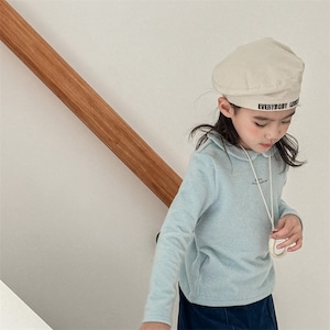 春英字刺しゅうモコモコTシャツ