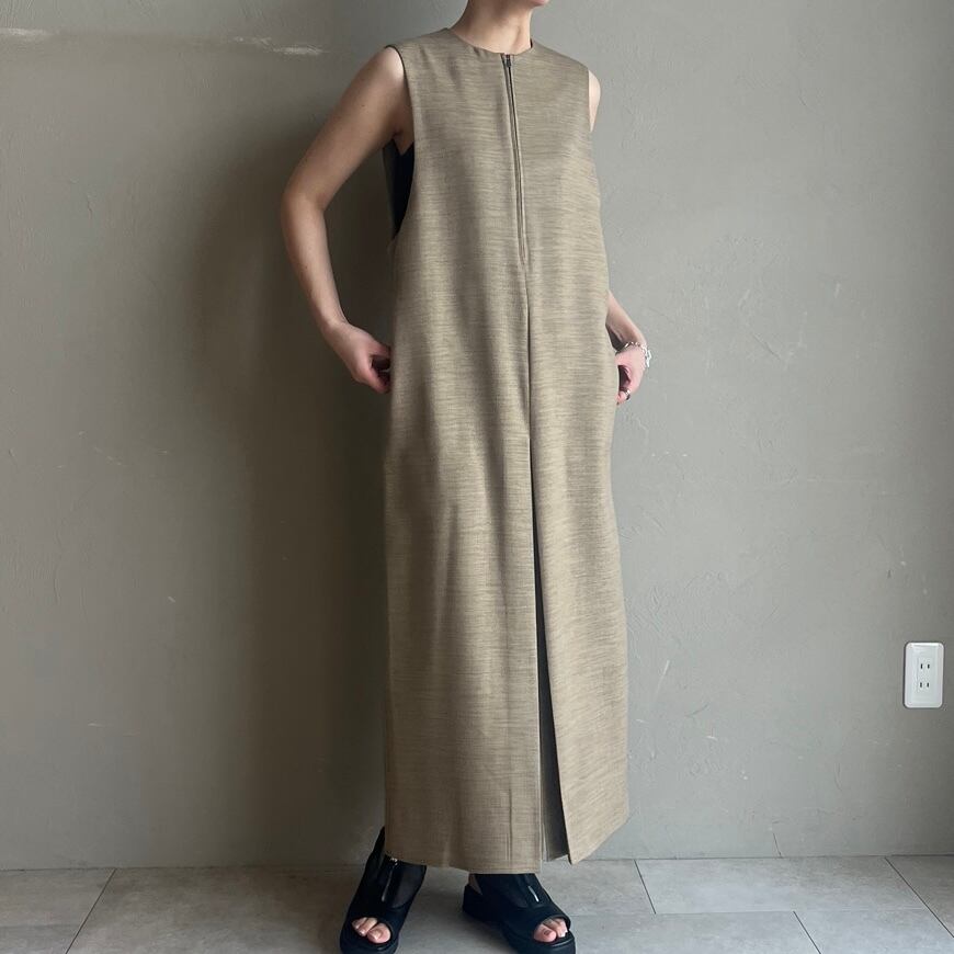 CLOCHE 】ハーフジップボックススリットワンピース | valance 福井