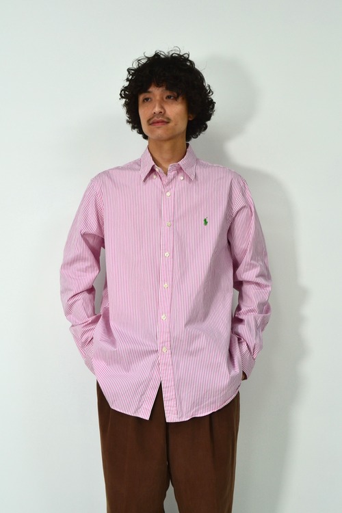 RALPH LAUREN stripe pattern shirt