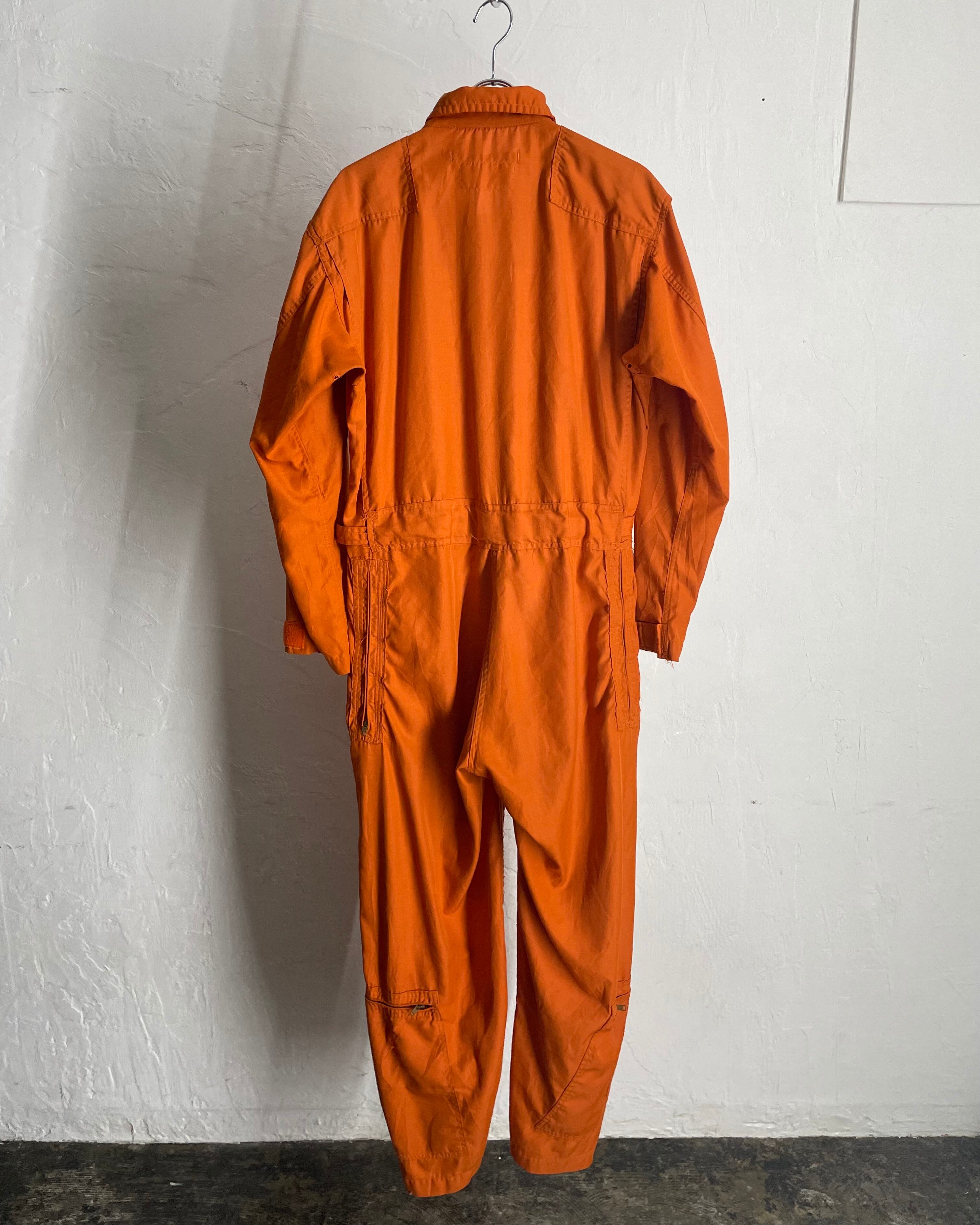 【希少✨】USAF CWU-28 オレンジ ジャンプスーツ フライトスーツ 80s US AIR FORCE CWU-28/P Summer Flight Suit | VOLAR