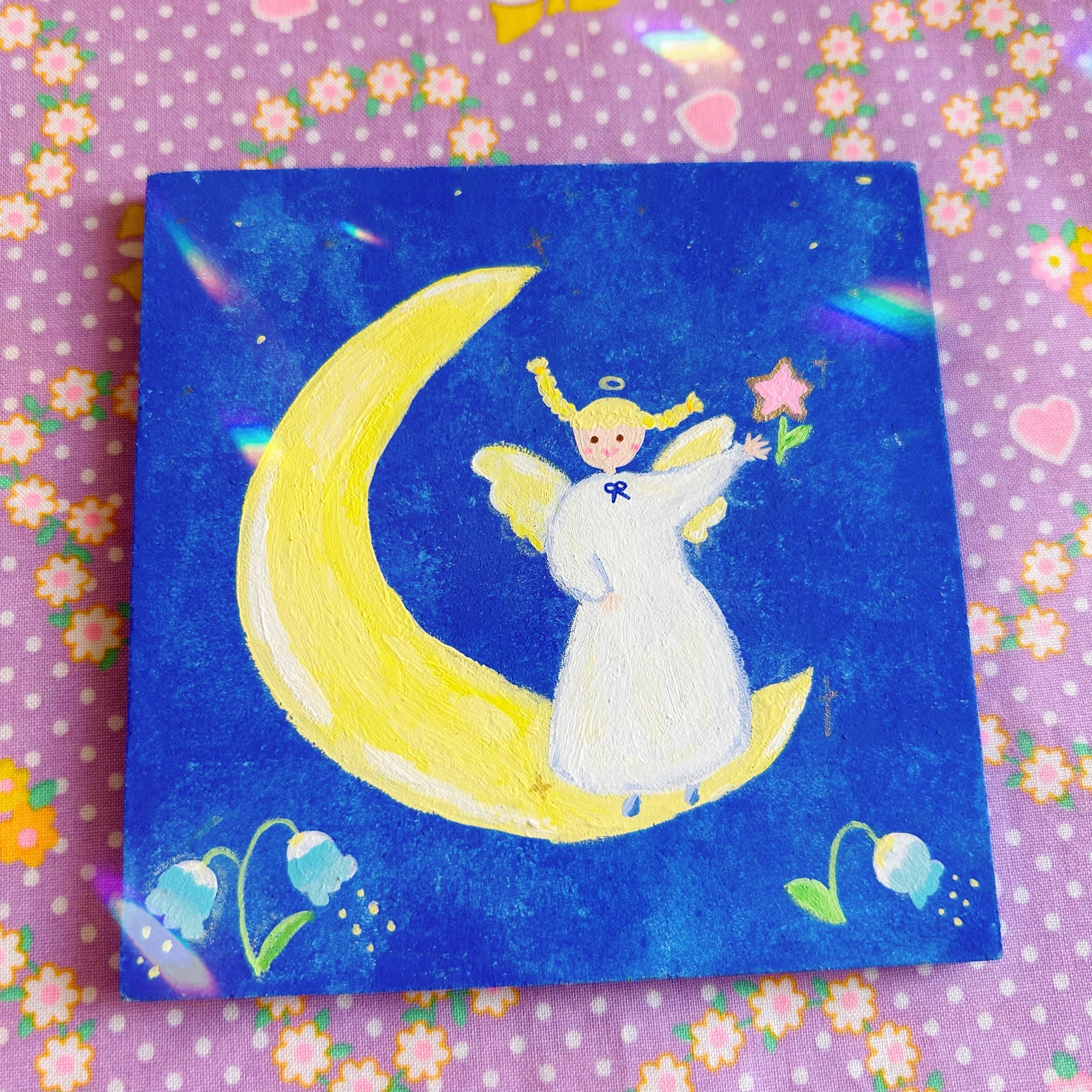 【天使と繋がるアート】おつきさまのメロディー