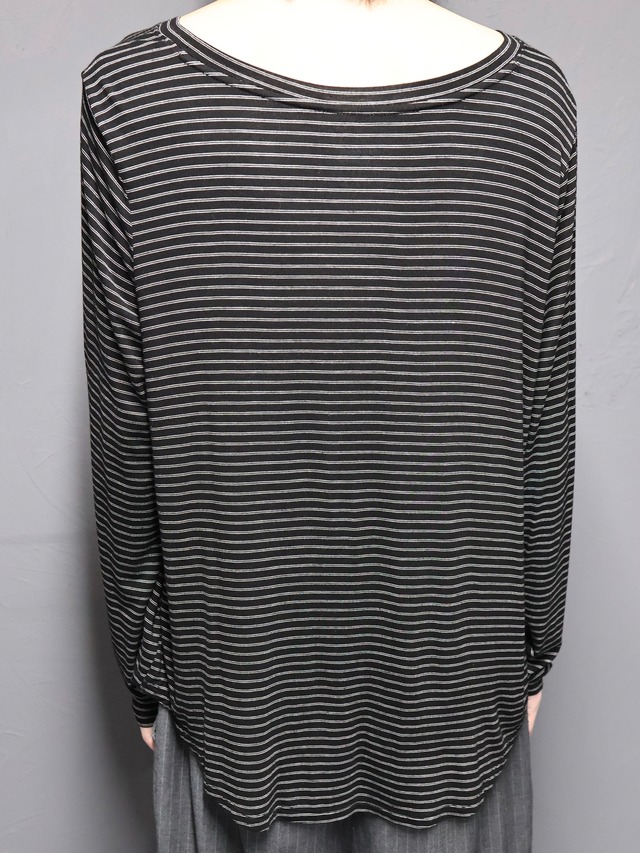 border drape long sleeve top