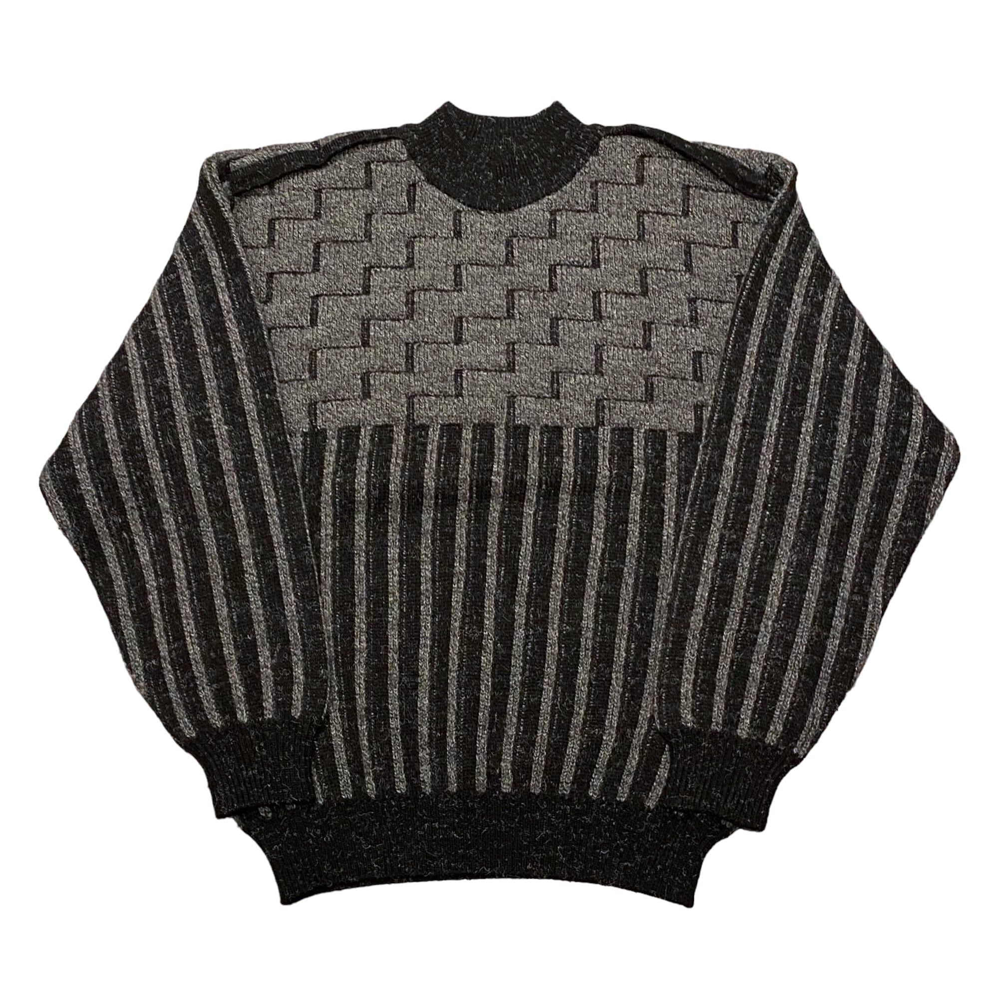 80's 日本製 Issey miyake men Design Knit S / イッセイミヤケ