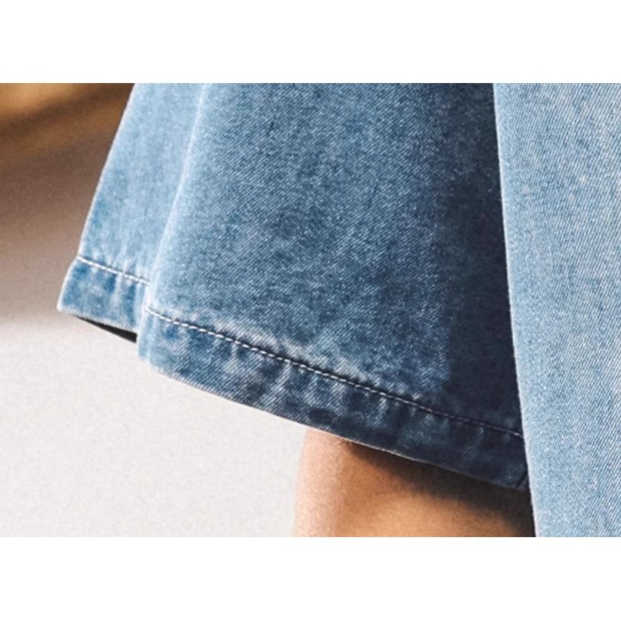 オープンカラーデニムシャツ 10067