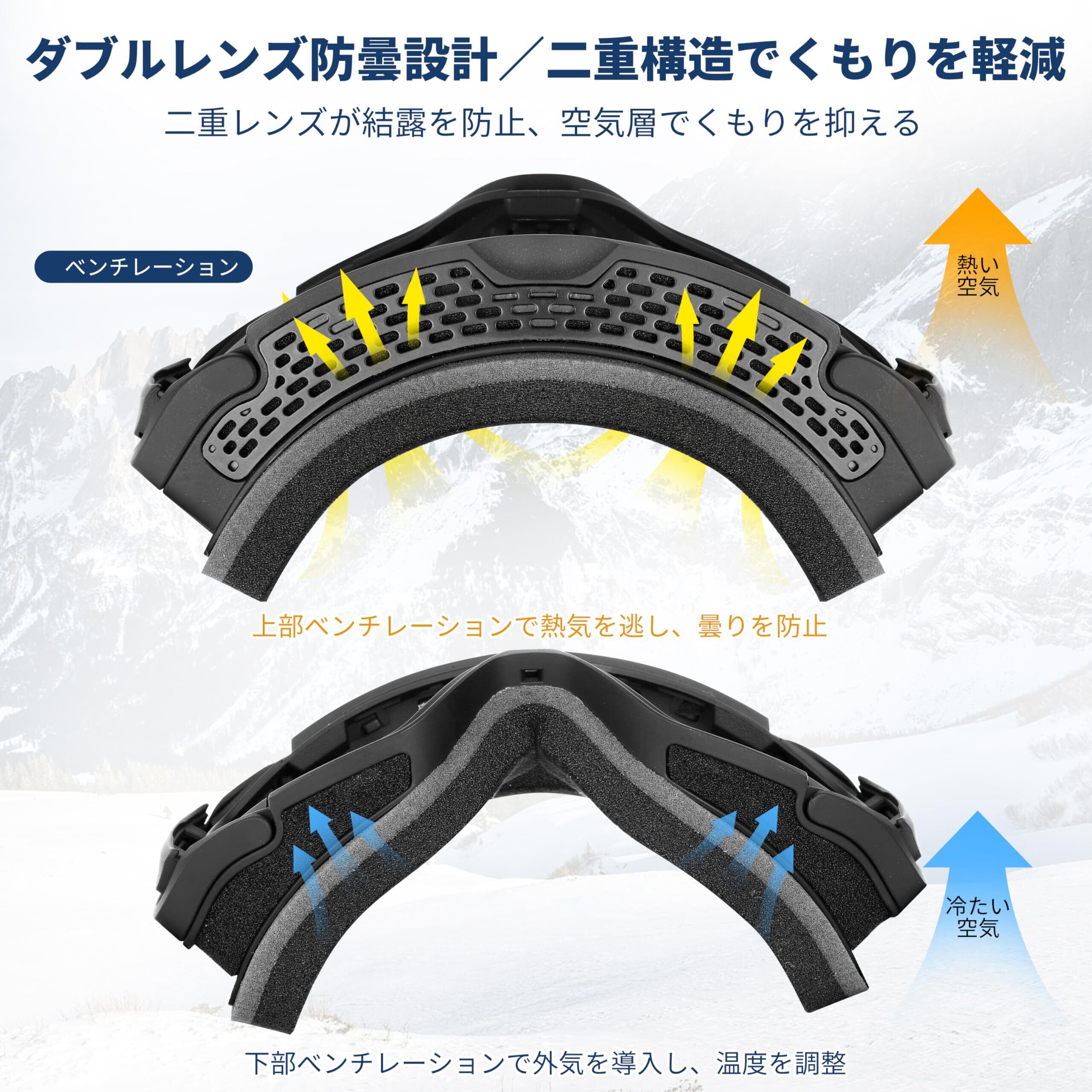 SeasonLab] スキーゴーグル【2025冬新モデル】 磁気レンズ交換式