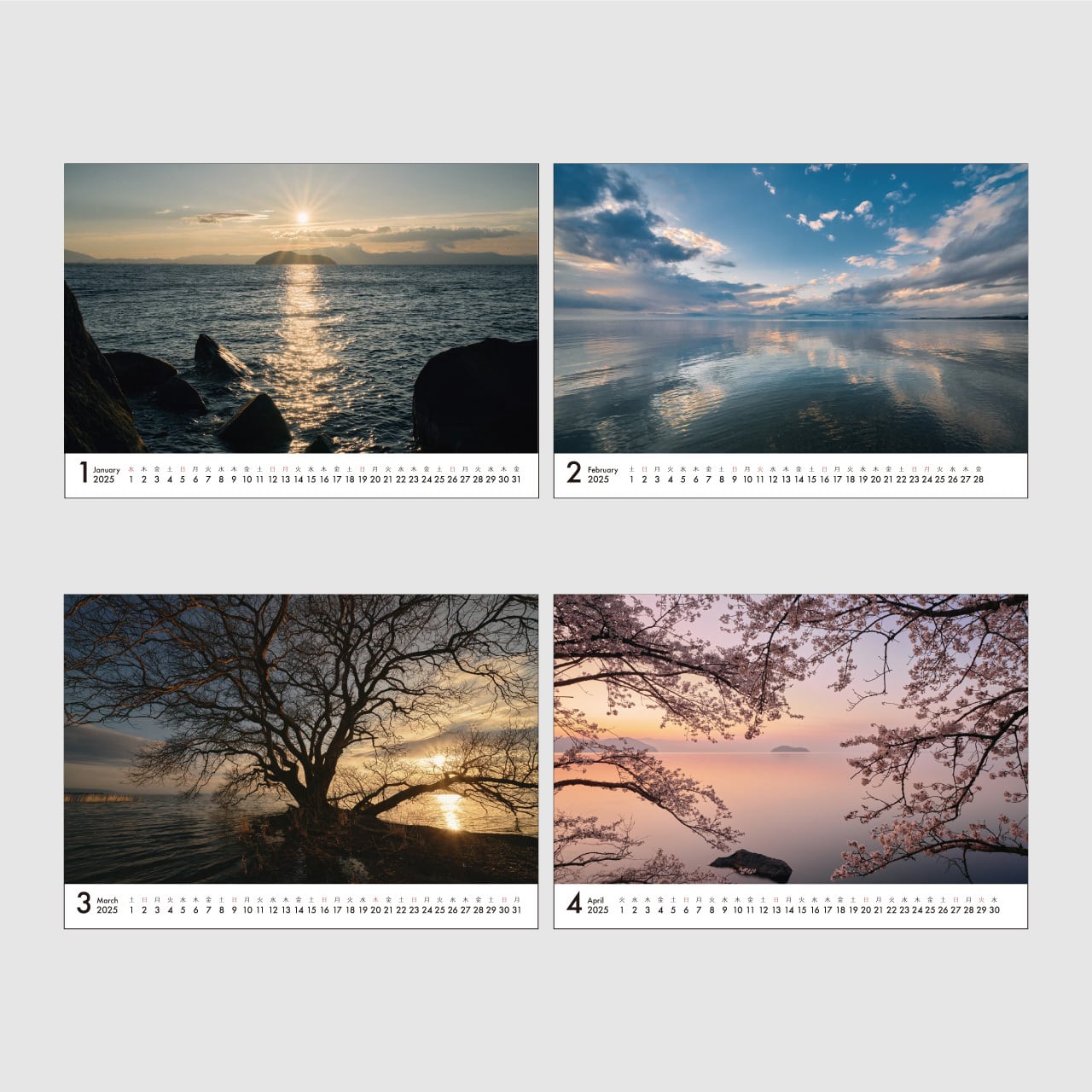 A5 卓上カレンダー | 琵琶湖写真家 辻田新也 公式オンラインストア