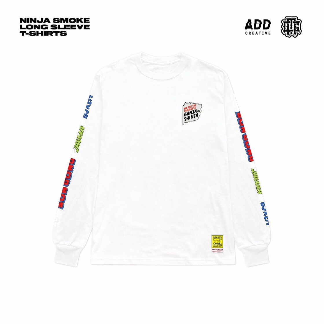 ADD CREATIVE×ジャパニーズマゲニーズ NINJA SMOKE L/S TEE(WHT) | PAY ID